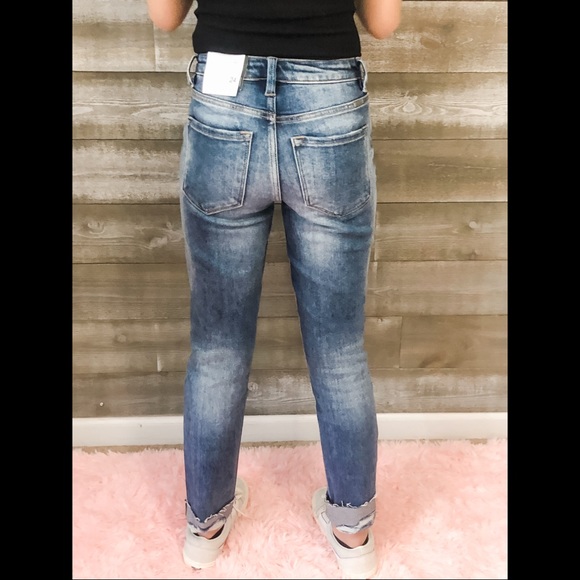 Brand New Kancan cuffed straight leg jean - Picture 8 of 13